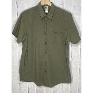 The North Face Shirt A5 Series Men's XXL Green Plaid Short Sleeve Button Up AN3N